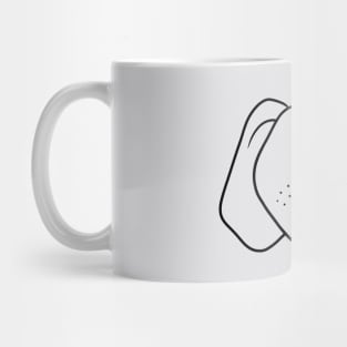 Hound Dog Outline Mug